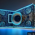 금속공예와 NFT 작품 등록 - A contemporary metal sculpture displayed in a modern art gallery, featuring intricate hand-forged de...